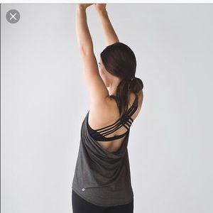 Lululemon Black heathered Wild Tank Top